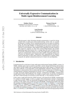 Universally Expressive Communication in Multi-Agent Reinforcement
  Learning