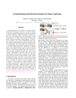 Comprehending and Ordering Semantics for Image Captioning