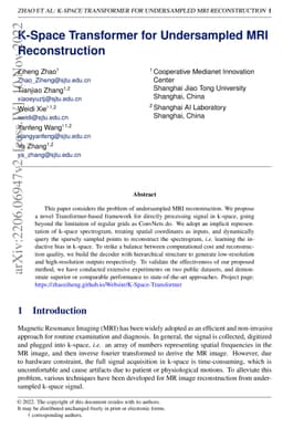 K-Space Transformer for Undersampled MRI Reconstruction