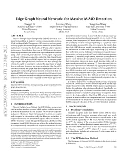 Edge Graph Neural Networks for Massive MIMO Detection