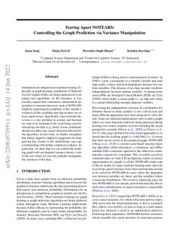 Tearing Apart NOTEARS: Controlling the Graph Prediction via Variance
  Manipulation