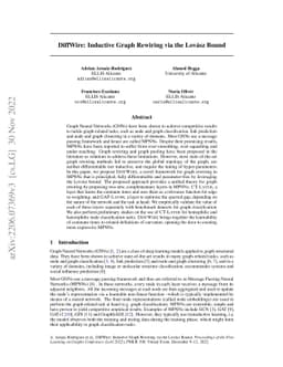 DiffWire: Inductive Graph Rewiring via the Lovász Bound