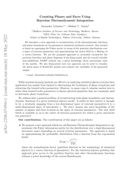 Counting Phases and Faces Using Bayesian Thermodynamic Integration