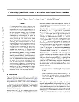 Calibrating Agent-based Models to Microdata with Graph Neural Networks