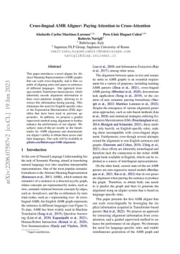 Cross-lingual AMR Aligner: Paying Attention to Cross-Attention
