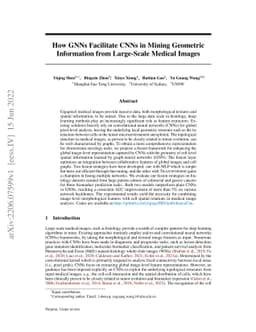 How GNNs Facilitate CNNs in Mining Geometric Information from
  Large-Scale Medical Images
