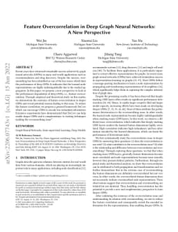 Feature Overcorrelation in Deep Graph Neural Networks: A New Perspective