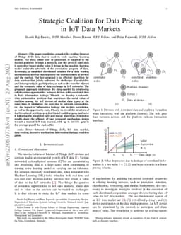 Strategic Coalition for Data Pricing in IoT Data Markets