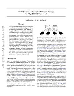 Fault-Tolerant Collaborative Inference through the Edge-PRUNE Framework