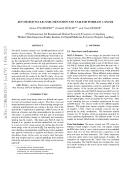 Nucleus Segmentation and Analysis in Breast Cancer with the MIScnn
  Framework