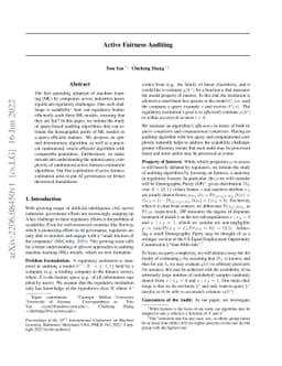 Active Fairness Auditing