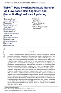 HairFIT: Pose-Invariant Hairstyle Transfer via Flow-based Hair Alignment
  and Semantic-Region-Aware Inpainting