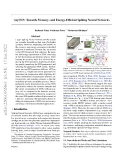 tinySNN: Towards Memory- and Energy-Efficient Spiking Neural Networks