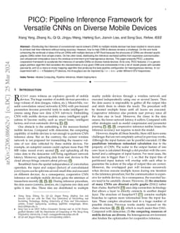 PICO: Pipeline Inference Framework for Versatile CNNs on Diverse Mobile
  Devices