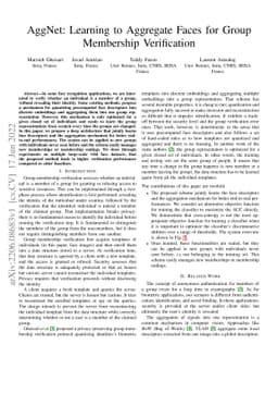 AggNet: Learning to Aggregate Faces for Group Membership Verification