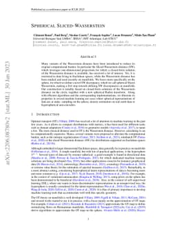 Spherical Sliced-Wasserstein