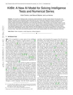 KitBit: A New AI Model for Solving Intelligence Tests and Numerical
  Series