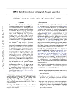 LIMO: Latent Inceptionism for Targeted Molecule Generation