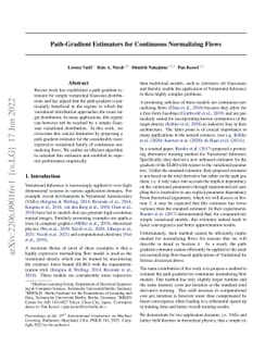 Path-Gradient Estimators for Continuous Normalizing Flows