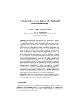 A Dynamic Data Driven Approach for Explainable Scene Understanding