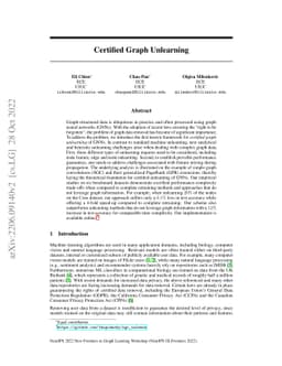Certified Graph Unlearning