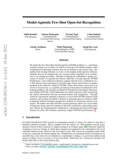 Model-Agnostic Few-Shot Open-Set Recognition
