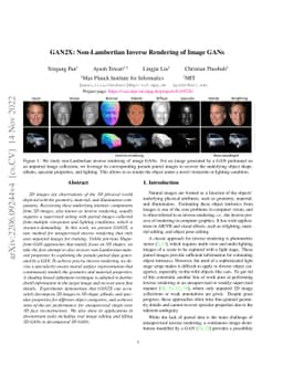GAN2X: Non-Lambertian Inverse Rendering of Image GANs