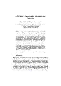 A Self-Guided Framework for Radiology Report Generation