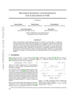 Bounding Evidence and Estimating Log-Likelihood in VAE