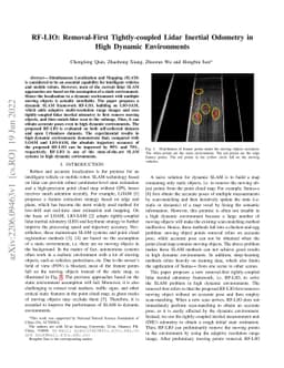 RF-LIO: Removal-First Tightly-coupled Lidar Inertial Odometry in High
  Dynamic Environments