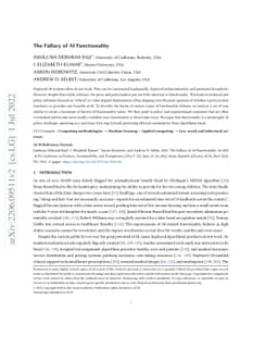 The Fallacy of AI Functionality