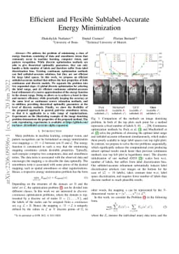 Efficient and Flexible Sublabel-Accurate Energy Minimization