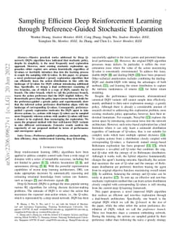 Sampling Efficient Deep Reinforcement Learning through Preference-Guided
  Stochastic Exploration