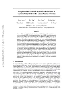 GraphFramEx: Towards Systematic Evaluation of Explainability Methods for
  Graph Neural Networks