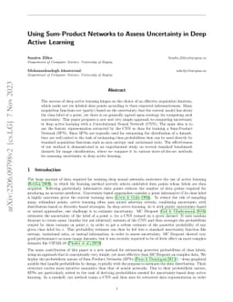 Using Sum-Product Networks to Assess Uncertainty in Deep Active Learning
