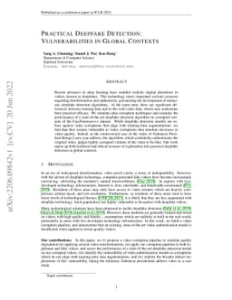 Practical Deepfake Detection: Vulnerabilities in Global Contexts