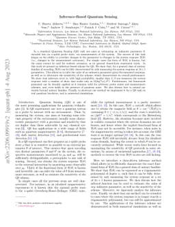 Inference-Based Quantum Sensing