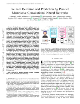 Seizure Detection and Prediction by Parallel Memristive Convolutional
  Neural Networks