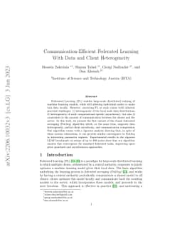 Communication-Efficient Federated Learning With Data and Client
  Heterogeneity