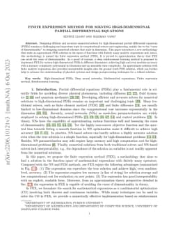 Finite Expression Method for Solving High-Dimensional Partial
  Differential Equations