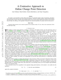 A Contrastive Approach to Online Change Point Detection
