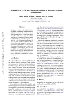 LayoutXLM vs. GNN: An Empirical Evaluation of Relation Extraction for
  Documents