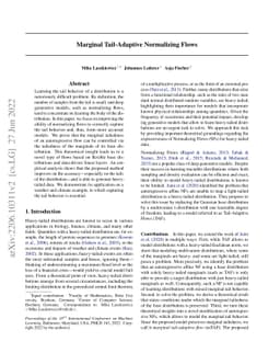 Marginal Tail-Adaptive Normalizing Flows