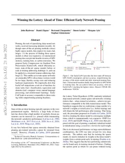 Winning the Lottery Ahead of Time: Efficient Early Network Pruning