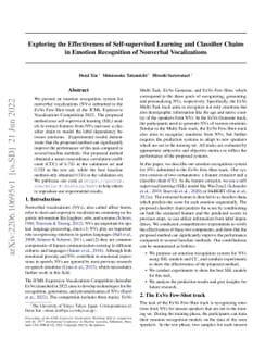 Exploring the Effectiveness of Self-supervised Learning and Classifier
  Chains in Emotion Recognition of Nonverbal Vocalizations