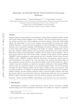 Epicasting: An Ensemble Wavelet Neural Network (EWNet) for Forecasting
  Epidemics
