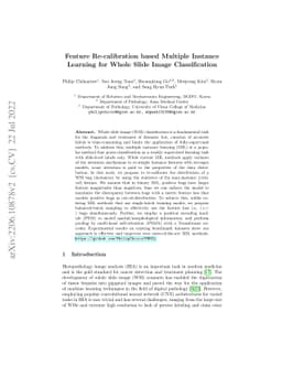 Feature Re-calibration based Multiple Instance Learning for Whole Slide
  Image Classification
