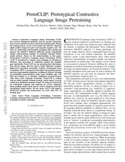 ProtoCLIP: Prototypical Contrastive Language Image Pretraining