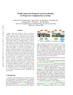 Weakly-Supervised Temporal Action Localization by Progressive
  Complementary Learning