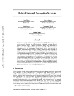 Ordered Subgraph Aggregation Networks